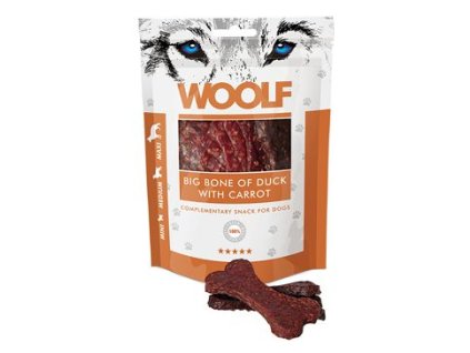 45279 1 woolf pochoutka big bone of duck with carrot 100g z kategorie chovatelske potreby a krmiva pro psy pamlsky pro psy susena masicka pro psy
