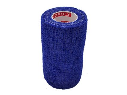 43863 1 obinadlo elast copoly 10cm x 4 5m modra z kategorie chovatelske potreby a krmiva pro psy vitaminy a leciva pro psy akutni osetreni psa