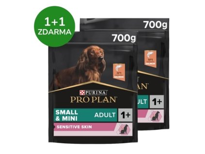 115543 pro plan dog adult small mini losos 700 g 1 1 zdarma