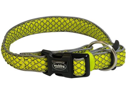 91162 nobby plochy obojek mesh air zluta s m