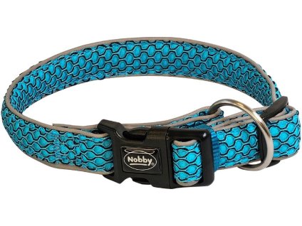 91171 nobby plochy obojek mesh air svetle modra m l