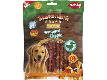 13092 2 nobby starsnack wrapped duck 45ks 375g z kategorie chovatelske potreby a krmiva pro psy pamlsky pro psy zvykaci pamlsky pro psy
