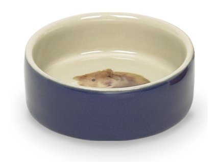 1572 1 nobby hamster keramicka miska hlodavec 7 5 x 2 5cm modra z kategorie chovatelske potreby a krmiva pro hlodavce a mala zvirata misky napajecky misky
