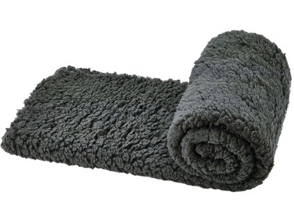 94129 1 nobby deka teddy fleece tmave seda 100x150cm