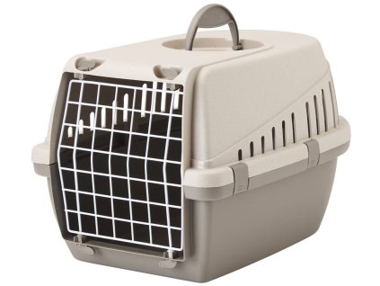15984 1 prepravka trotter 1 z recyklovaneho plastu 49x33x30cm seda z kategorie chovatelske potreby a krmiva pro psy cestovani se psem prepravky pro psy