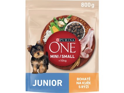 95887 1 purina one granule mini small dog junior kur e s ry z i 800 g