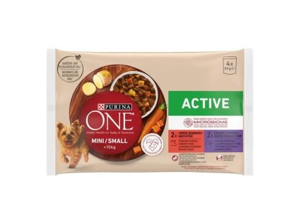 96010 purina one mini dog active hove zi a kachna ve s t a ve
