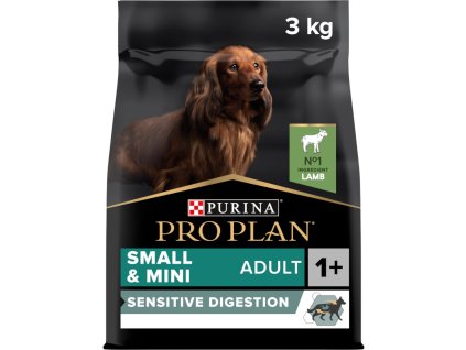 88455 4 pro plan small mini adult sensitive digestion jehneci 3kg 1