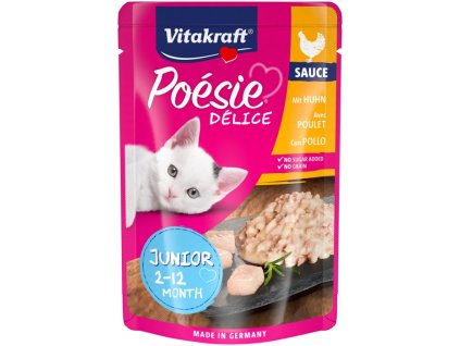 1686 1 vitakraft cat poesie delisauce kapsa junior kureci 85g