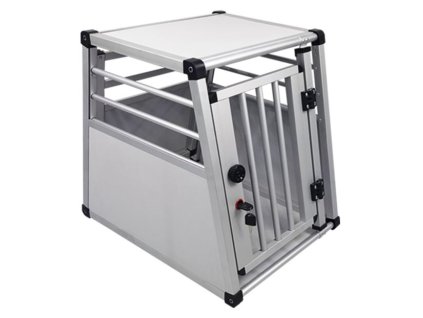 76020 4 nobby prepravka do auta hlinikova 46 x 55 x 60 cm z kategorie chovatelske potreby a krmiva pro psy cestovani se psem klece pro psy