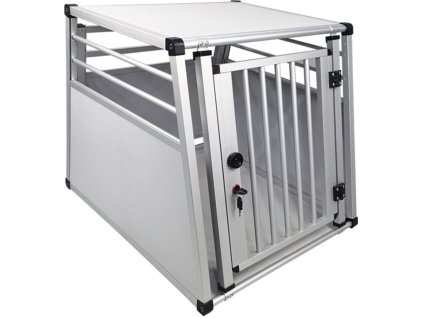 76026 4 nobby prepravka do auta hlinikova 65 x 66 x 82 cm z kategorie chovatelske potreby a krmiva pro psy cestovani se psem klece pro psy