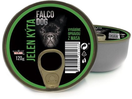36189 1 falco dog jeleni kyta konzerva pro psy 120g z kategorie chovatelske potreby a krmiva pro psy krmiva pro psy konzervy pro psy