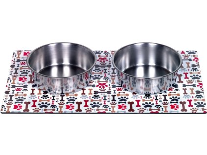 33516 1 nobby magneticka podlozka mix 2 misky 920ml strakata z kategorie chovatelske potreby a krmiva pro psy misky a davkovace pro psy prostirani pod psi misky