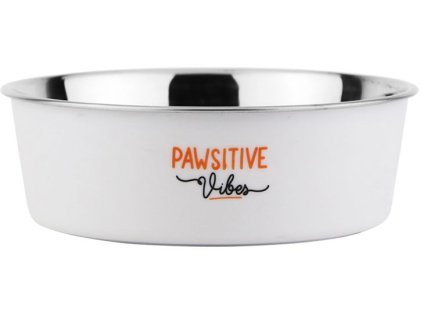 93541 nobby nerezova miska s plastovym oplastenim pawsitive vibes 1 80l