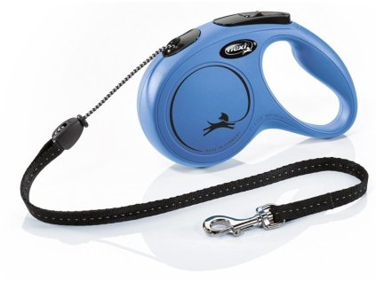 7998 1 flexi new classic m lankove voditko 5m 20kg modra z kategorie chovatelske potreby a krmiva pro psy obojky voditka a postroje pro psy voditka pro psy samonavijeci voditka pro psy