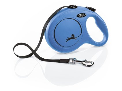 25317 1 flexi new classic l voditko paskove 8m 50kg modra z kategorie chovatelske potreby a krmiva pro psy obojky voditka a postroje pro psy voditka pro psy samonavijeci voditka pro psy