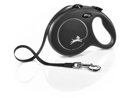 25320 1 flexi new classic l voditko paskove 8m 50kg cerna z kategorie chovatelske potreby a krmiva pro psy obojky voditka a postroje pro psy voditka pro psy samonavijeci voditka pro psy