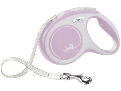 21534 2 flexi new comfort m voditko pasek 5m 25kg ruzova z kategorie chovatelske potreby a krmiva pro psy obojky voditka a postroje pro psy voditka pro psy samonavijeci voditka pro psy