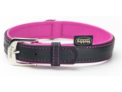 24276 2 nobby pacific kozeny obojek ruzove lemovani s 37cm z kategorie chovatelske potreby a krmiva pro psy obojky voditka a postroje pro psy obojky pro psy