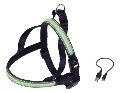 19467 1 nobby flash mesh svitici zeleny postroj vel s 50 65cm z kategorie chovatelske potreby a krmiva pro psy obojky voditka a postroje pro psy postroje pro psy