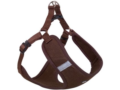 58532 nobby hrudni postroj mesh reflect hneda xxs z kategorie chovatelske potreby a krmiva pro psy obojky voditka a postroje pro psy postroje pro psy