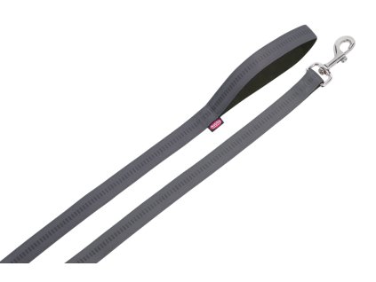 11190 1 nobby soft grip voditko nylon 120cm 25mm tmave seda z kategorie chovatelske potreby a krmiva pro psy obojky voditka a postroje pro psy voditka pro psy klasicka voditka pro psy