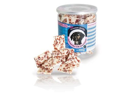 76227 3 kiddog kachni masicko s ryzi a jogurtovou naplni premium quality 200 g doza z kategorie chovatelske potreby a krmiva pro psy pamlsky pro psy zvykaci pamlsky pro psy