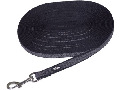23103 2 nobby stopovaci protiskluzove voditko cerna 17mm 10m z kategorie chovatelske potreby a krmiva pro psy obojky voditka a postroje pro psy voditka pro psy stopovaci voditka pro psy
