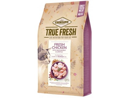 38784 carnilove cat true fresh chicken 4 8kg z kategorie chovatelske potreby a krmiva pro kocky krmivo a pamlsky pro kocky granule pro kocky