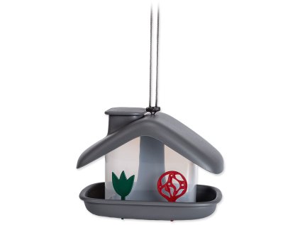 95353 krmitko domek antracit 16 5x21x15cm