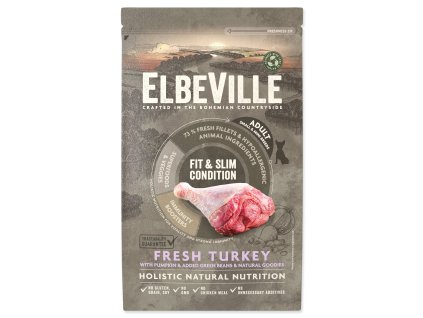89088 2 krmivo elbeville adult mini fit and slim condition fresh turkey 1 4kg