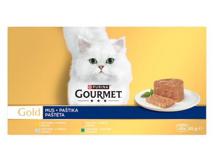 115189 8445291838154 gourmet gold multipack pas tiky kur e kru ta kra li k mor ske ryby 48x85g t1