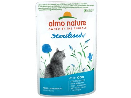 51231 almo nature holistic sterilised treska 70g