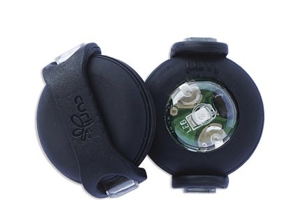114085 curli luumi led bezpecnostni svetelko na obojek black
