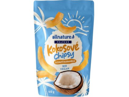 110440 allnature kokosove chipsy s karamelem 40 g