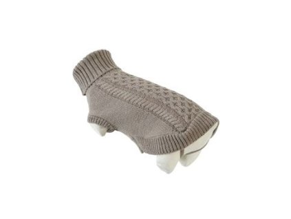 117163 oblecek svetr rolak pro psy megeve sedohnedy 25cm zolu