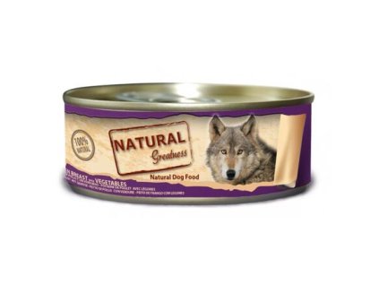 79302 1 natural greatness kureci prsa zelenina konzerva pro psy 156 g z kategorie chovatelske potreby a krmiva pro psy krmiva pro psy konzervy pro psy