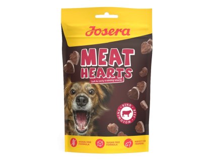 105442 josera pamlsky meat hearts dog hovezi 70g