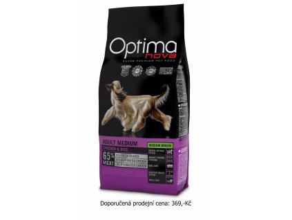 78114 3 optimanova dog adult medium chicken rice 2 kg z kategorie chovatelske potreby a krmiva pro psy krmiva pro psy granule pro psy