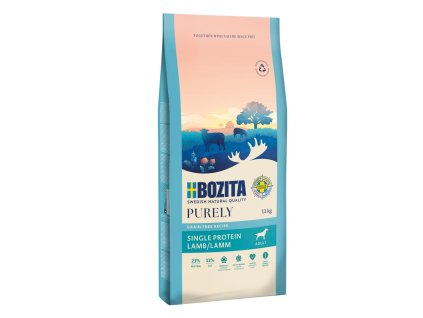 90327 bozita purely dog adult lamb gf 11 kg