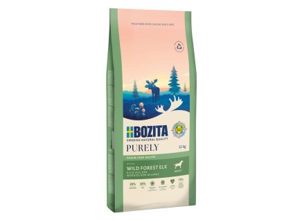 92455 bozita purely dog adult elk gf 11 kg