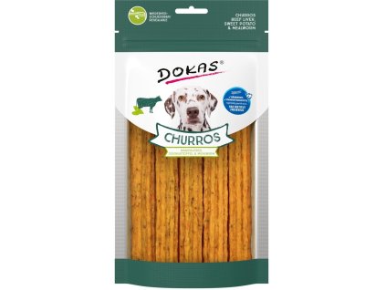 90849 dokas churros s hovezimi jatry bataty a moucnymi cervy 150 g