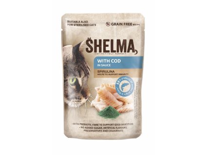 86050 shelma cat kapsicka treska se spirulinou v omacce 85g