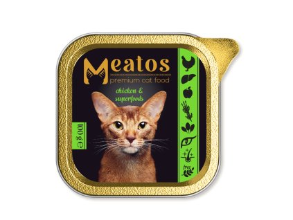 105550 meatos cat chicken superfood 100 g