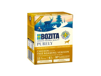 95752 bozita purely dog pate s kurecim a zverinou gf 370 g