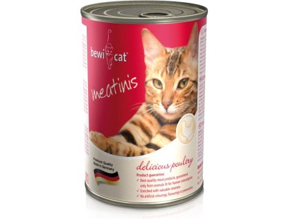89715 1 bewi cat meatinis poultry baleni 400 g konzerva pro kocky