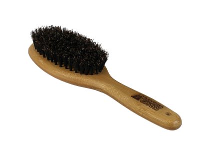 98278 bamboo groom velky ovalny kartac s prirodnimi medvedimi stetinami