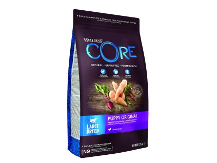 97081 wellness core dog original puppy large kure 2 75kg