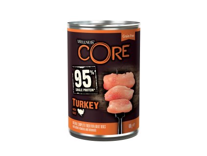 96523 konzerva wellness core dog 95 protein adult kruta s kapustou 400g