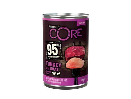 96499 konzerva wellness core dog 95 protein adult kruta koza a batata 400g